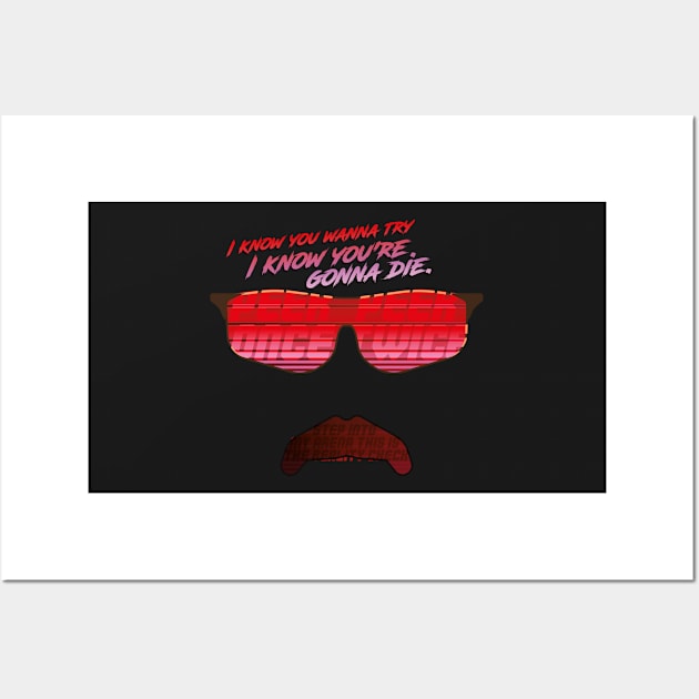 Peek one Peek Twice Moustache Edition Wall Art by Mansemat